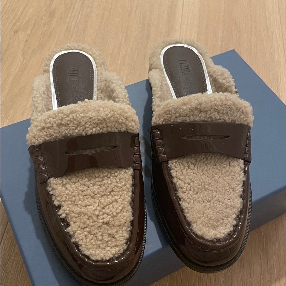 Paige Shearling Slides